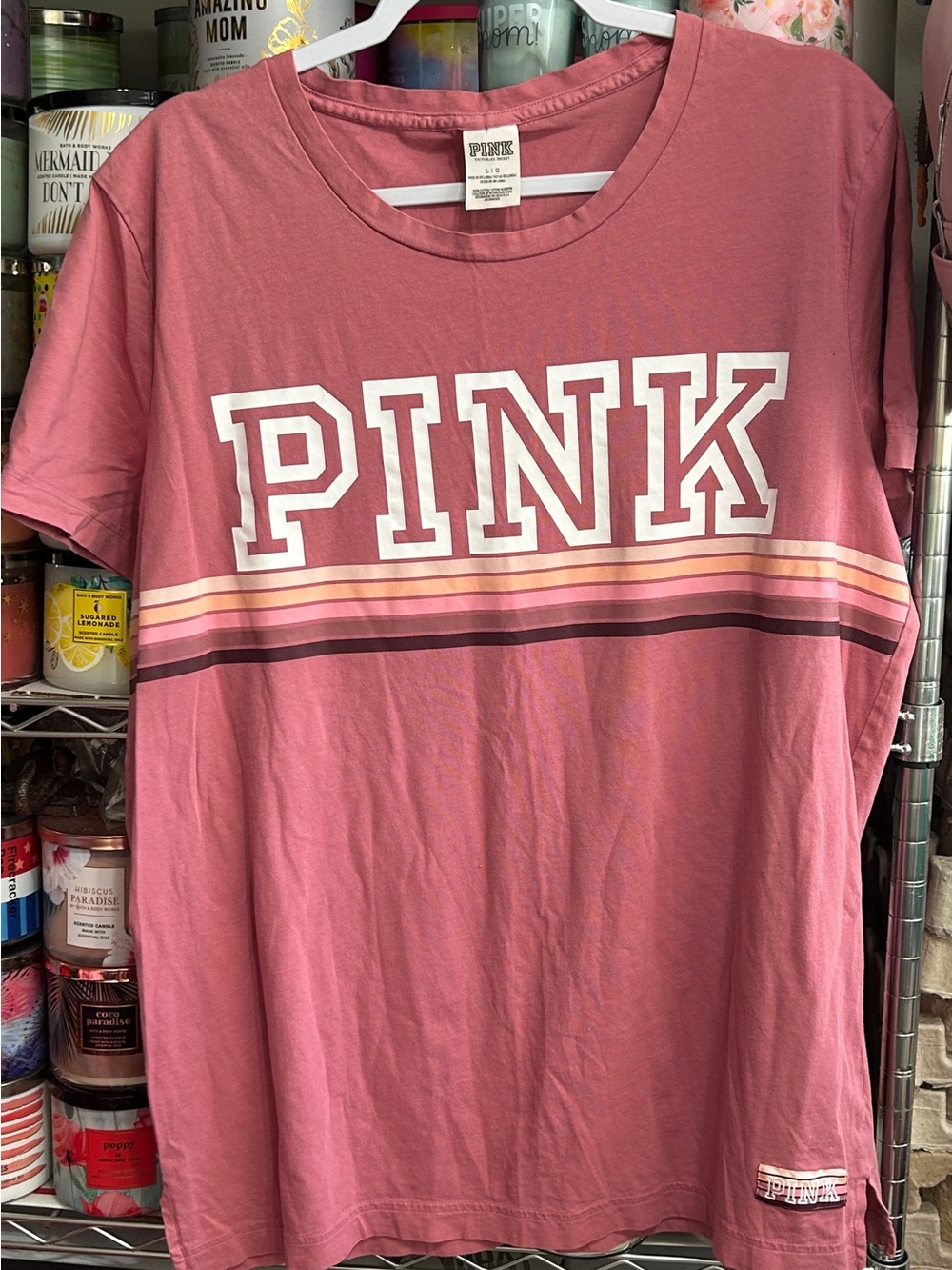 PINK Victoria's Secret Begonia Campus Tee